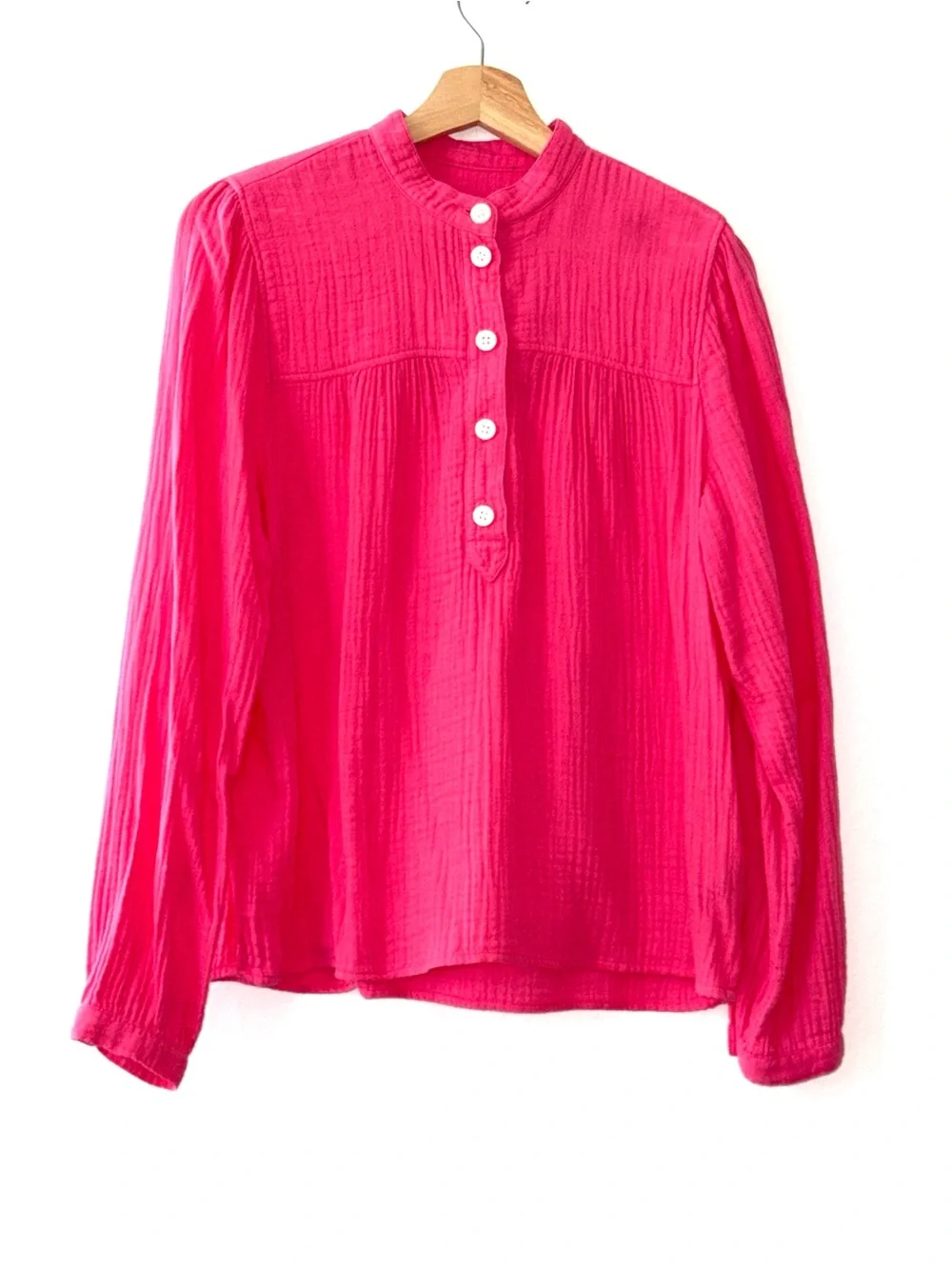 J.Crew Women’s Pink Gauze Blouse